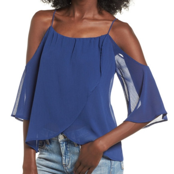 Lush Tops - NWT Lush Layered Cold Shoulder Top